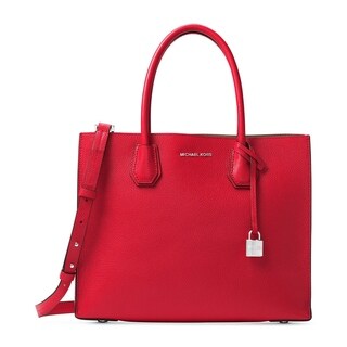MICHAEL Michael Kors Mercer Large Convertible Tote Bright Red